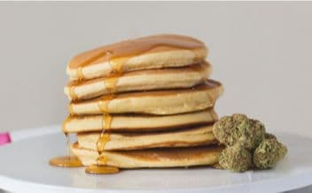 Pancakes with cannabis